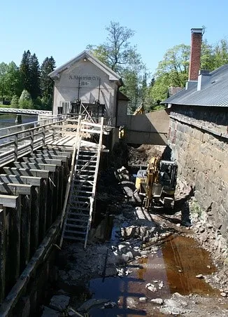 piharakennustyömaa